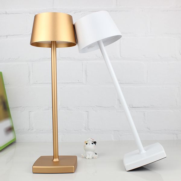

2021 new usb rechargeable leds desk touching control dimmable table portable reading study light for kids bedside p3br