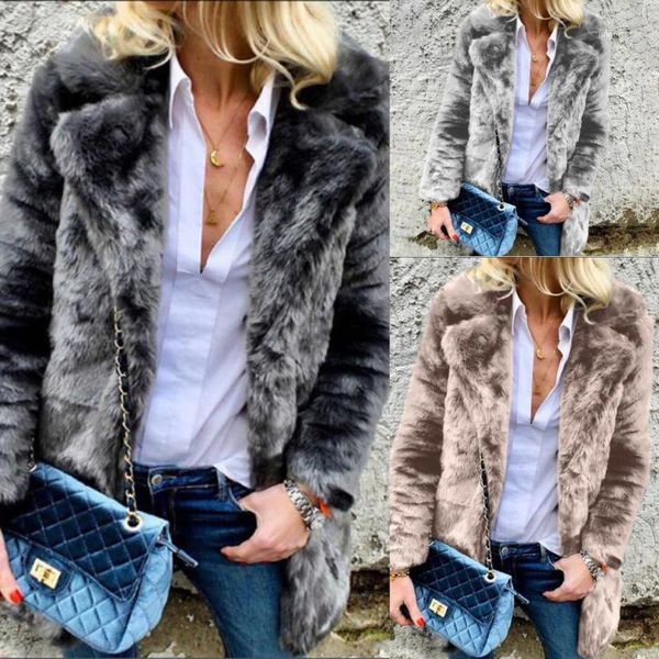 fashion women artificial fur coat plus size autumn winter soft warm fake1, Black
fashion women artificial fur coat plus size autumn winter soft warm fake1, Black