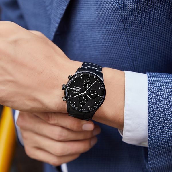 caluola genuine multi-functional mens watch waterproof automatic mechanical watch all black 2020 new trendy mens watch, Slivery;brown
caluola genuine multi-functional mens watch waterproof automatic mechanical watch all black 2020 new trendy mens watch, Slivery;brown
