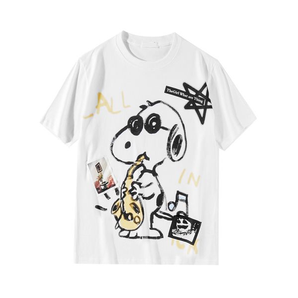 2021 guernika street wind new men's graffiti cartoon print round collar cotton short-sleeved t-shirt women's 1h43, White
2021 guernika street wind new men's graffiti cartoon print round collar cotton short-sleeved t-shirt women's 1h43, White