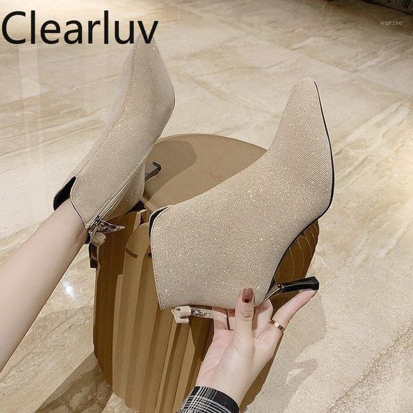 2021 new spring and autumn solid color ankle boots high heel knitted women's boots fashion crystal glitter socks high 7cm1, Black
2021 new spring and autumn solid color ankle boots high heel knitted women's boots fashion crystal glitter socks high 7cm1, Black