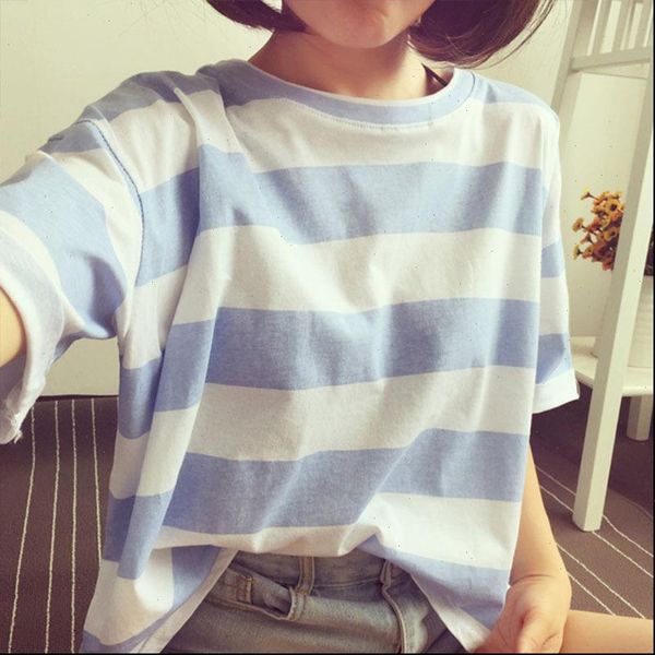 t shirt women tshirt stripe vintage new summer 2021 stripe t with clothes short sleeves dropshipping ropa mujer t047, White
t shirt women tshirt stripe vintage new summer 2021 stripe t with clothes short sleeves dropshipping ropa mujer t047, White