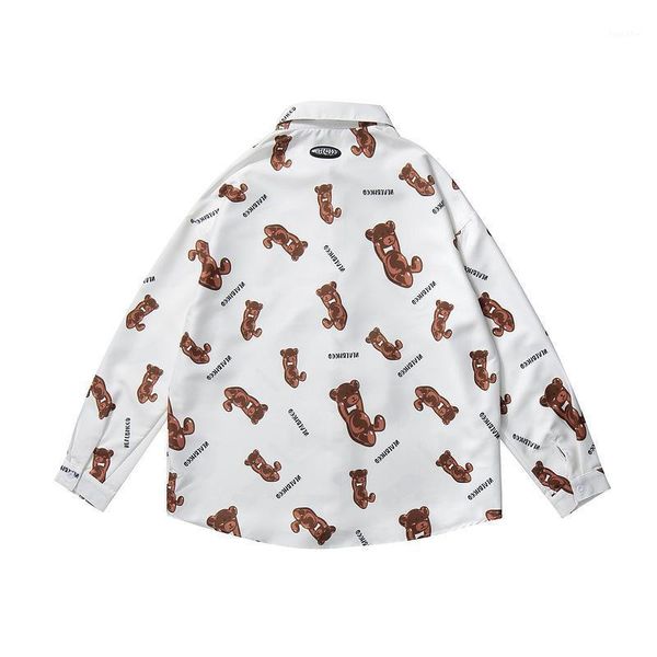 2021 spring bears print long sleeve hawaiian beach shirts harajuku hip hop casual streetwear holiday tropical shirt 1, White;black
2021 spring bears print long sleeve hawaiian beach shirts harajuku hip hop casual streetwear holiday tropical shirt 1, White;black