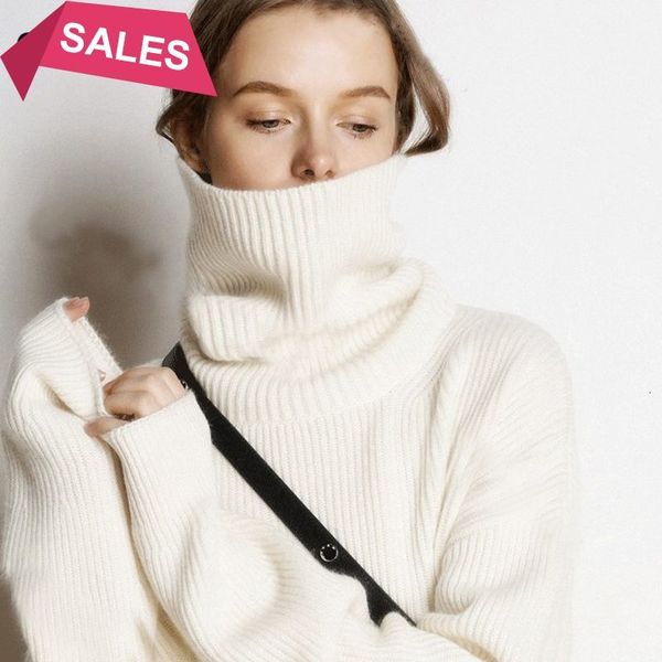 2021 new cashmere sweater women turtleneck pullovers solid korean lady jumper oversized winter wool knit christmas sweaters k14u, White;black
2021 new cashmere sweater women turtleneck pullovers solid korean lady jumper oversized winter wool knit christmas sweaters k14u, White;black