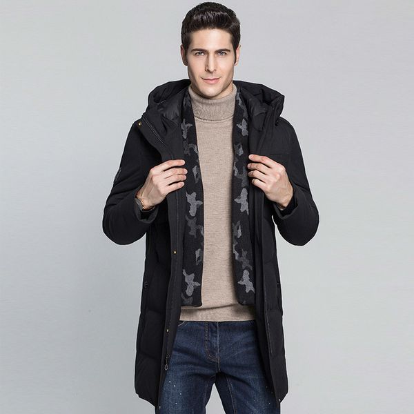 90% long winter duck down with hood scarf warm coats men's clothes 2020 parka male jacket kj652 z66u, Black
90% long winter duck down with hood scarf warm coats men's clothes 2020 parka male jacket kj652 z66u, Black
