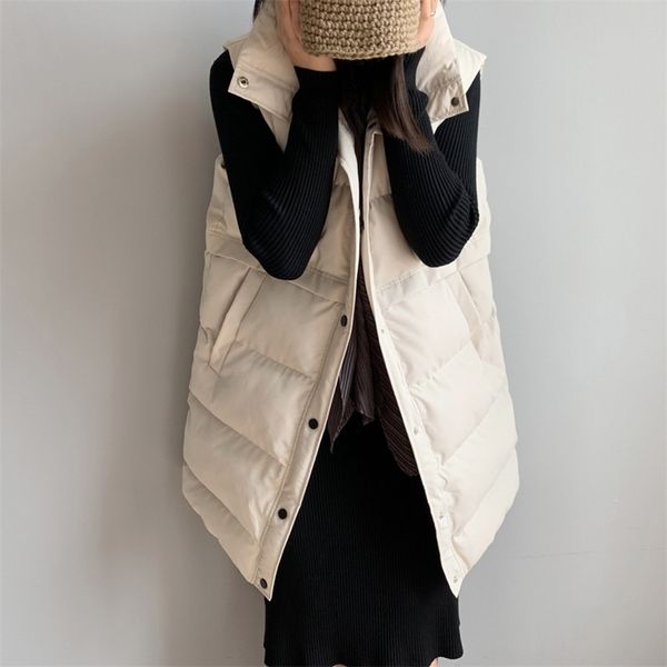 women winter sleeveless coats korean-style cotton vest casual vest single breasted loose jacket puffer vest 201211, Black;white
women winter sleeveless coats korean-style cotton vest casual vest single breasted loose jacket puffer vest 201211, Black;white