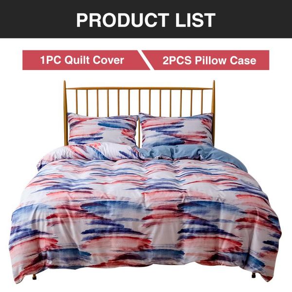 3pcs with zipper closure modern pillow case polyester soft bedclothes warm duvet cover set bedroom fashion printed home textile
3pcs with zipper closure modern pillow case polyester soft bedclothes warm duvet cover set bedroom fashion printed home textile