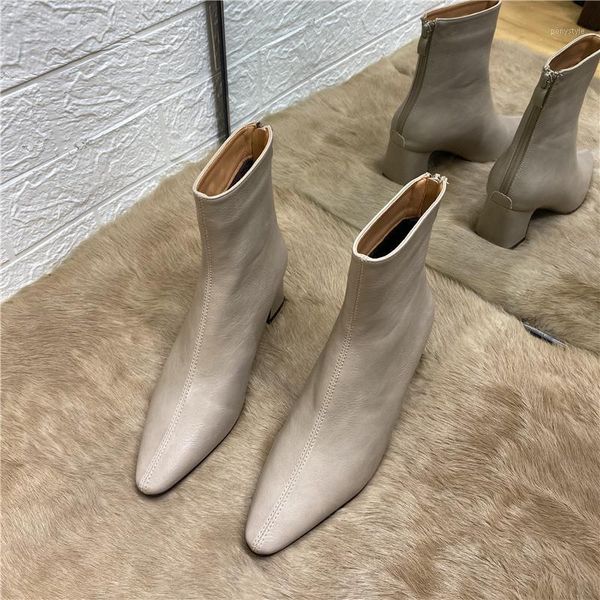 boots deat 2021 spring summer fashion casual pointed zipper solid color thick heel short women's high heels sg1541, Black
boots deat 2021 spring summer fashion casual pointed zipper solid color thick heel short women's high heels sg1541, Black