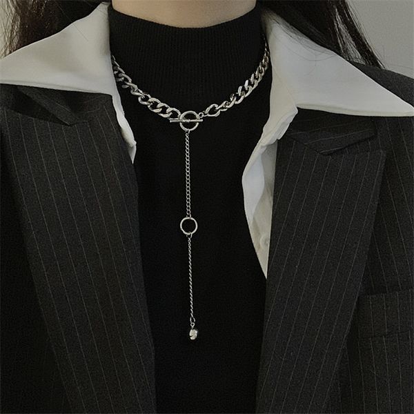 new style long pendant choker fashion personality hip-hop necklace, Golden;silver
new style long pendant choker fashion personality hip-hop necklace, Golden;silver