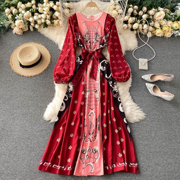 2021 new vintage print maxi design the neck puff sleeves lace up dress line to autumn bohemian printing holiday long robe 4xzg, Black;gray
2021 new vintage print maxi design the neck puff sleeves lace up dress line to autumn bohemian printing holiday long robe 4xzg, Black;gray