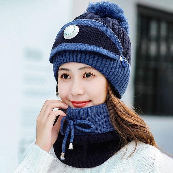 beanie/skull caps women's knitted hat scarf neck warmer winter for ladies girls warm fleece, Blue;gray
beanie/skull caps women's knitted hat scarf neck warmer winter for ladies girls warm fleece, Blue;gray