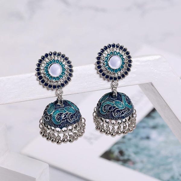 jhumka earrings for women bohemian sunflower shape bells tassel earring ethnic gypsy tribal party jewelry new year gift, Silver
jhumka earrings for women bohemian sunflower shape bells tassel earring ethnic gypsy tribal party jewelry new year gift, Silver