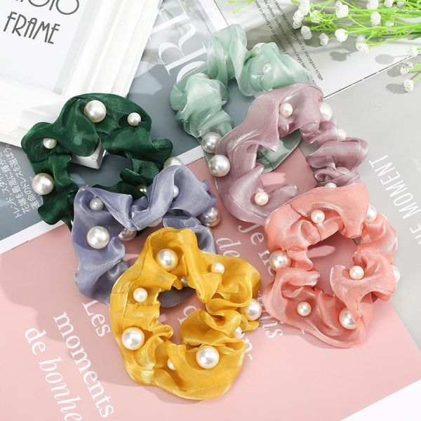 korean version new pearl large intestine hair circle satin fabric wild scrunchies simple hair accessories elastic bands
korean version new pearl large intestine hair circle satin fabric wild scrunchies simple hair accessories elastic bands