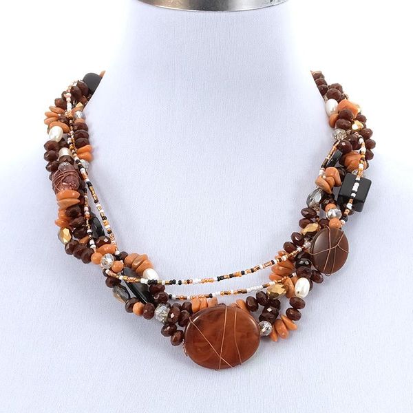 chains statement women bohemin trendy ethnic gemstone layered pearl stone beads collar choker necklace fashion jewelry, Silver
chains statement women bohemin trendy ethnic gemstone layered pearl stone beads collar choker necklace fashion jewelry, Silver