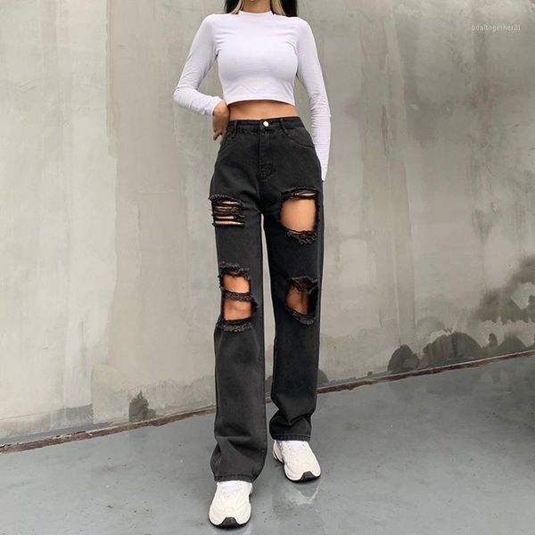 women's jeans fashion women solid color hole ripped edge straight denim pants trouser slim high waist harajuku vaqueros mujer#g31, Blue
women's jeans fashion women solid color hole ripped edge straight denim pants trouser slim high waist harajuku vaqueros mujer#g31, Blue