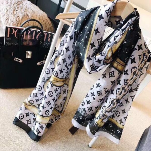 2020 summer scarf famous design pattern women's gift scarf 100% silk long scarf size 180x90cm aq2, Blue;gray
2020 summer scarf famous design pattern women's gift scarf 100% silk long scarf size 180x90cm aq2, Blue;gray