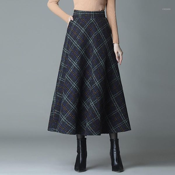 new women autumn winter wool plaid a-line skirts fashion female elegant vintage high-waist plus-size streetwear casual skirt1, Black
new women autumn winter wool plaid a-line skirts fashion female elegant vintage high-waist plus-size streetwear casual skirt1, Black