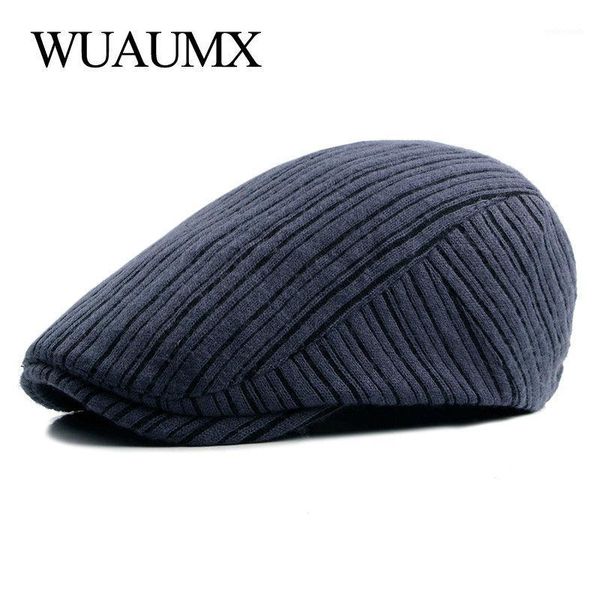 berets wuaumx casual autumn beret hats for men women solid knitting visor peaked flat cap duckbill hat stripe casquette homme1, Blue;gray
berets wuaumx casual autumn beret hats for men women solid knitting visor peaked flat cap duckbill hat stripe casquette homme1, Blue;gray
