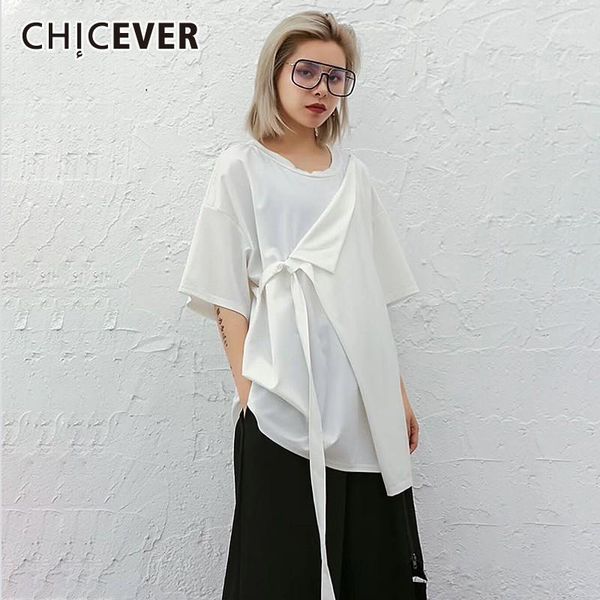 chicever summer casual solid women t-shirt patchwok lace up bow o neck short sleeve loose plus size female clothing 2020 new1, White
chicever summer casual solid women t-shirt patchwok lace up bow o neck short sleeve loose plus size female clothing 2020 new1, White