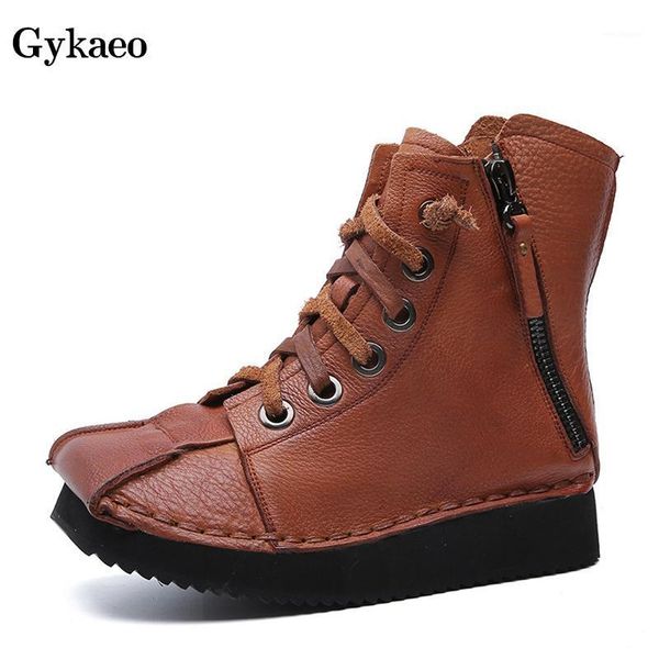gykaeo new 2020 female vintage boots women genuine leather soft thick bottomed comfortable short snow boots1, Black
gykaeo new 2020 female vintage boots women genuine leather soft thick bottomed comfortable short snow boots1, Black
