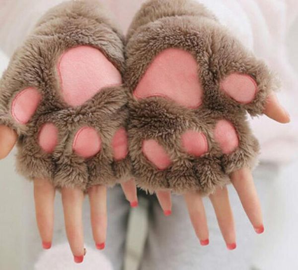 new women cute cat claw plush mittens warm soft plush short fingerless fluffy bear cat gloves costume half finger party gift, Blue;gray
new women cute cat claw plush mittens warm soft plush short fingerless fluffy bear cat gloves costume half finger party gift, Blue;gray