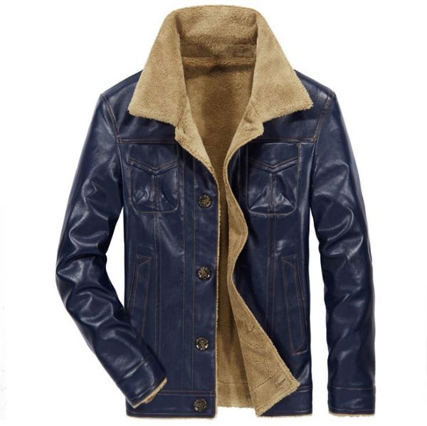 men's fur & faux brand leather jackets men jaqueta de couro masculina winter fleece thick coat pu button coats outerwear, Black
men's fur & faux brand leather jackets men jaqueta de couro masculina winter fleece thick coat pu button coats outerwear, Black