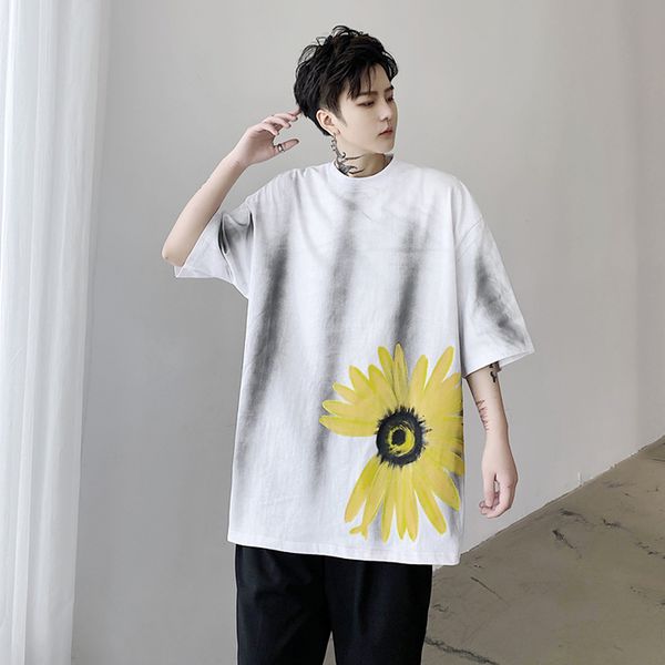 2021 new black summer hand-painted small daisy loose-fitting print short sleeve shirt man t0ha
2021 new black summer hand-painted small daisy loose-fitting print short sleeve shirt man t0ha