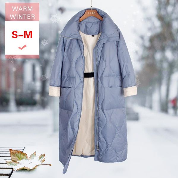 women's down & parkas winter long warm stand collar jacket female casual loose white duck coat windproof zipper outwear good quanlity, Black
women's down & parkas winter long warm stand collar jacket female casual loose white duck coat windproof zipper outwear good quanlity, Black