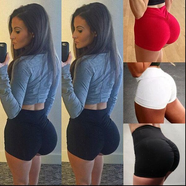 women 2021 shorts fitness sport high waist gym shorts running jogging short trousers color elastic waist ladies bottom, White;black
women 2021 shorts fitness sport high waist gym shorts running jogging short trousers color elastic waist ladies bottom, White;black