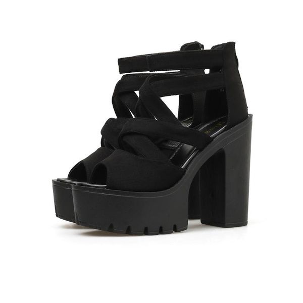 sandals spring/summer fashion thick heel women super high woman shoes casual female platform retro, Black
sandals spring/summer fashion thick heel women super high woman shoes casual female platform retro, Black