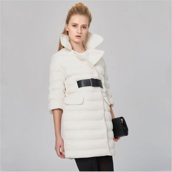 2021 modeling design low parka new creative white for lower winter jacket women ikkc, Black