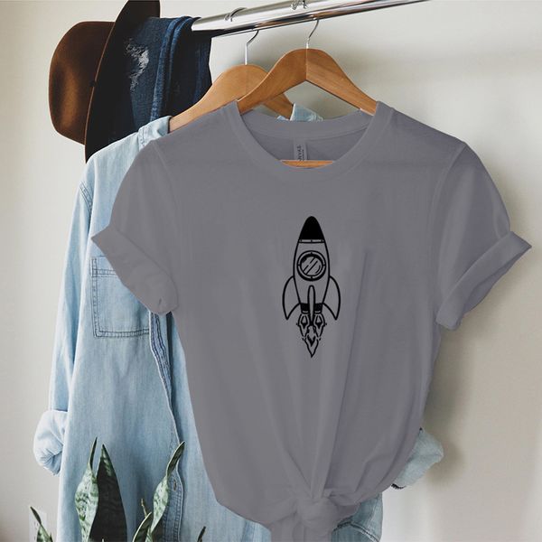 lh20564 summer 2021 new net red super fire ins tide rocket pattern printing all-match casual round neck trend short-sleeved t-shirt women, White
lh20564 summer 2021 new net red super fire ins tide rocket pattern printing all-match casual round neck trend short-sleeved t-shirt women, White
