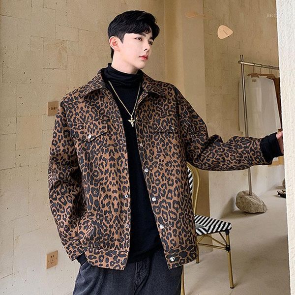 men inside outside 2 style wear leopard casual jacket male women vintage streetwear hip hop coat outerwear1, Black;brown
men inside outside 2 style wear leopard casual jacket male women vintage streetwear hip hop coat outerwear1, Black;brown