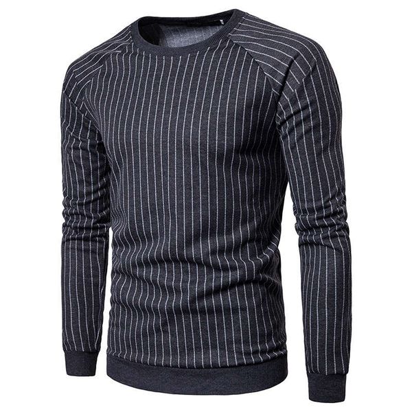spring and autumn new casual fashion simple stripe pullover men's sports sweater, Gray
spring and autumn new casual fashion simple stripe pullover men's sports sweater, Gray