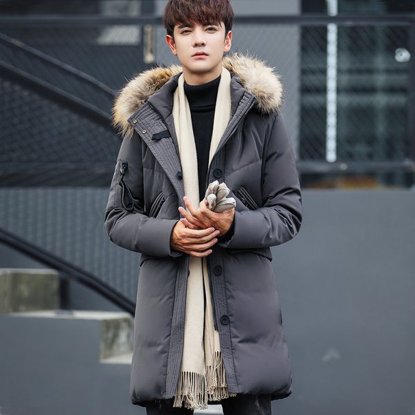 men's winter 2020 raccoon skin collar male jacket padded long parka duck down 4xl jackets hombre wxf506 kjx1, Black
men's winter 2020 raccoon skin collar male jacket padded long parka duck down 4xl jackets hombre wxf506 kjx1, Black