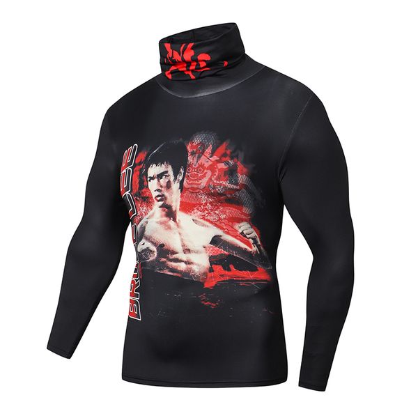 high collar compression shirts men long sleeve t-shirt fitness tight running gyms t shirt bodybuilding sportswear rashgard, White;black
high collar compression shirts men long sleeve t-shirt fitness tight running gyms t shirt bodybuilding sportswear rashgard, White;black