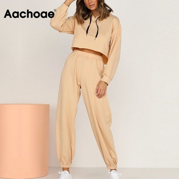 aachoae women two piece set and pants cropped hooded hoodies with elastic waist jogger pants solid casual ladies tracksuits y201128, White
aachoae women two piece set and pants cropped hooded hoodies with elastic waist jogger pants solid casual ladies tracksuits y201128, White