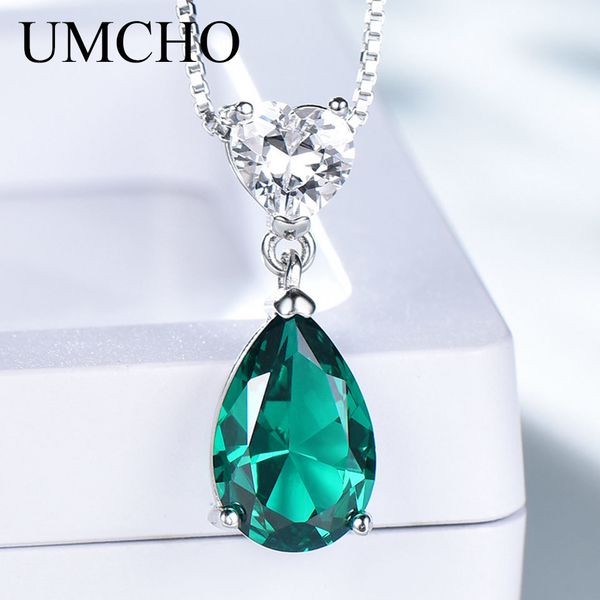 umcho 2019 new fashion 925 sterling silver pendant necklace for women nano emerald zircon chain anniversary necklace with chain q0531
umcho 2019 new fashion 925 sterling silver pendant necklace for women nano emerald zircon chain anniversary necklace with chain q0531