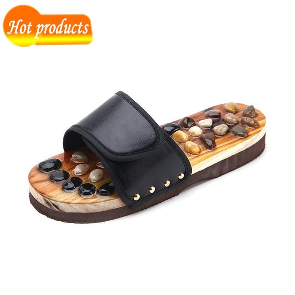 2021 the new natural pebble stone foot massage slippers new novelty flip flops beach health care shoes summer slides tko9, Black
2021 the new natural pebble stone foot massage slippers new novelty flip flops beach health care shoes summer slides tko9, Black