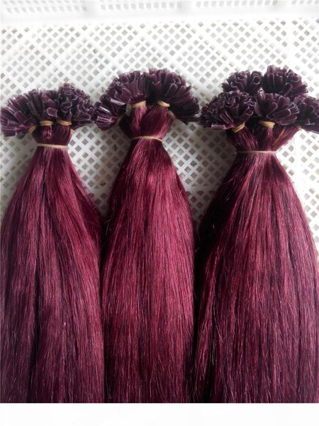 100g 16inch 18inch 20inch 22inch 24inch 26inch #99j keratin prebonded nail u tip hair extensions silk straight indian remy pre bonded hair, Black
100g 16inch 18inch 20inch 22inch 24inch 26inch #99j keratin prebonded nail u tip hair extensions silk straight indian remy pre bonded hair, Black