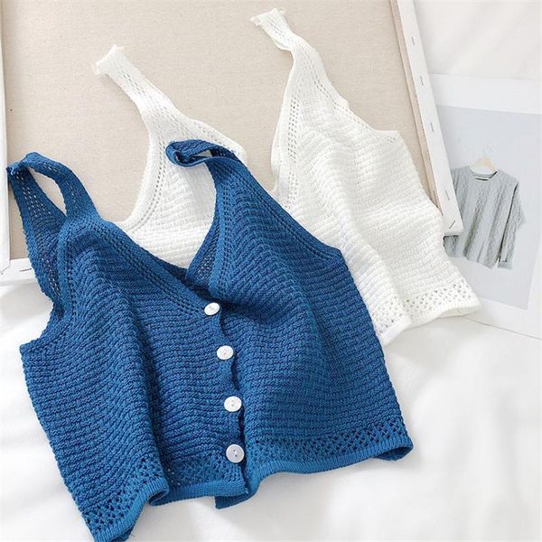 20 spring big size women knitted vest solid v-neck tank summer outfits lady single button tanks girl crop bottomings 11691, Black;white
20 spring big size women knitted vest solid v-neck tank summer outfits lady single button tanks girl crop bottomings 11691, Black;white