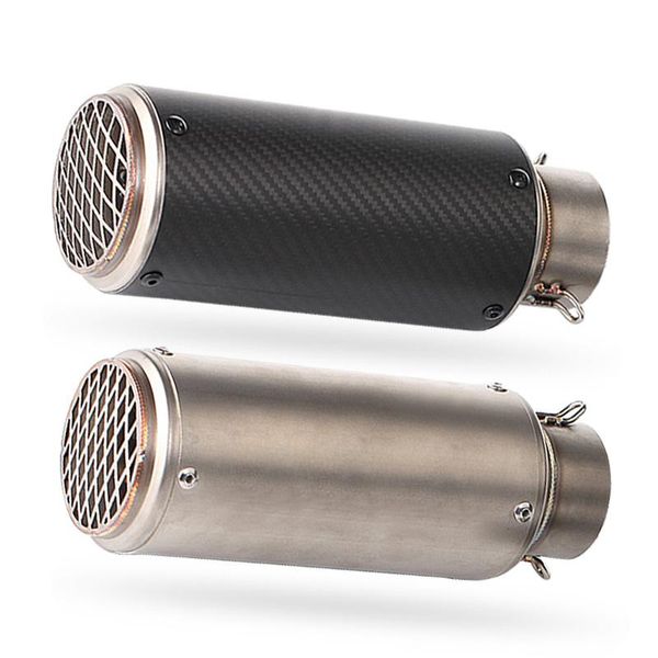 motorcycle exhaust system universal 51mm 60mm pipe muffler sc escape moto carbon fiber for cb400 cb650f nc750x fz6
motorcycle exhaust system universal 51mm 60mm pipe muffler sc escape moto carbon fiber for cb400 cb650f nc750x fz6