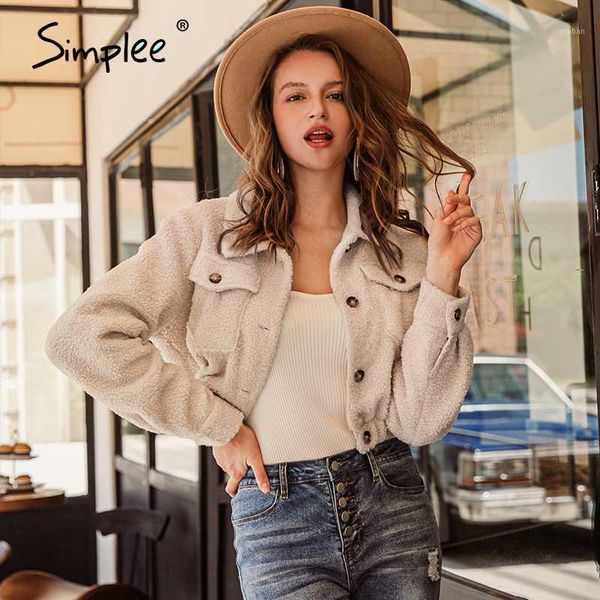simplee casual hairy women faux fur coat winter turndown collar pocket teddy fur coats jackets warm sheepskin overcoat female1, Black
simplee casual hairy women faux fur coat winter turndown collar pocket teddy fur coats jackets warm sheepskin overcoat female1, Black