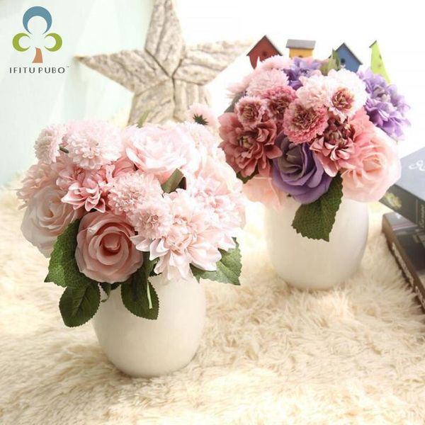 decorative flowers & wreaths artificial rose dahlia chrysanthemum bouquet bridal fake for wedding party home decoration gyh
decorative flowers & wreaths artificial rose dahlia chrysanthemum bouquet bridal fake for wedding party home decoration gyh
