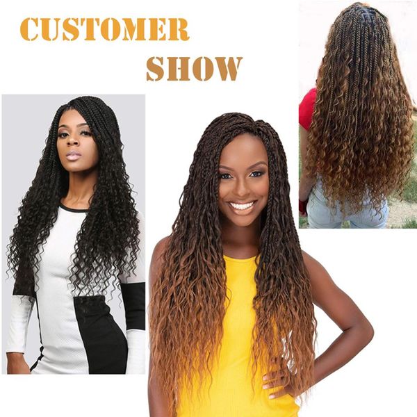 shanghair 22 inch goddess box braids hair curly end black brown bug ombre braiding hair extensions 70g/pack crochet braids hair
shanghair 22 inch goddess box braids hair curly end black brown bug ombre braiding hair extensions 70g/pack crochet braids hair