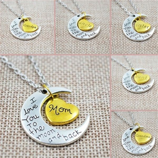factoryazo9moon 10 you styles the love i to and back mon dad son sign 20pcs/lot lobster clasp pendant necklaces with opp packag
factoryazo9moon 10 you styles the love i to and back mon dad son sign 20pcs/lot lobster clasp pendant necklaces with opp packag
