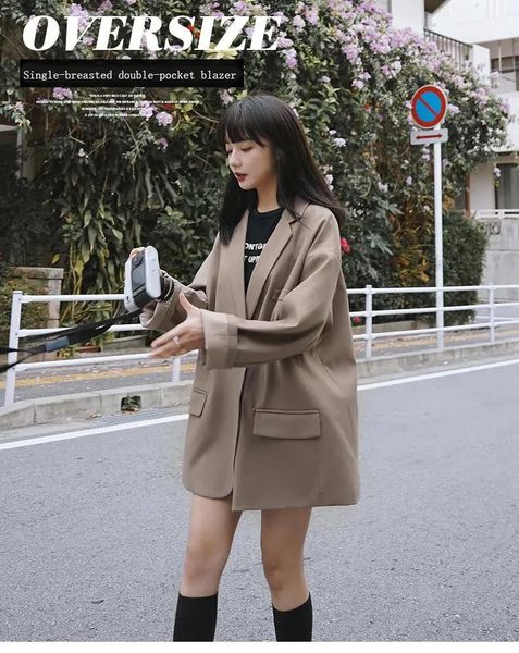 women's trench coats winter korean casual office notched collar children's suit jacket harajuku plus size fashion retro, Tan;black
women's trench coats winter korean casual office notched collar children's suit jacket harajuku plus size fashion retro, Tan;black