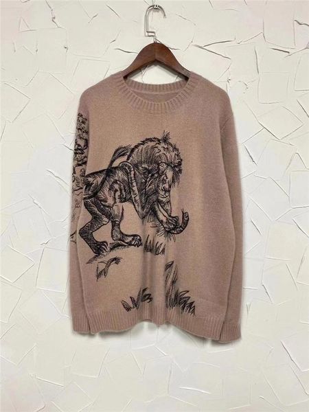 women sweaters and pullovers autumn new 2020 cashmere long sleeve crew neck sweater double sided embroidery animal pattern, White;black
women sweaters and pullovers autumn new 2020 cashmere long sleeve crew neck sweater double sided embroidery animal pattern, White;black