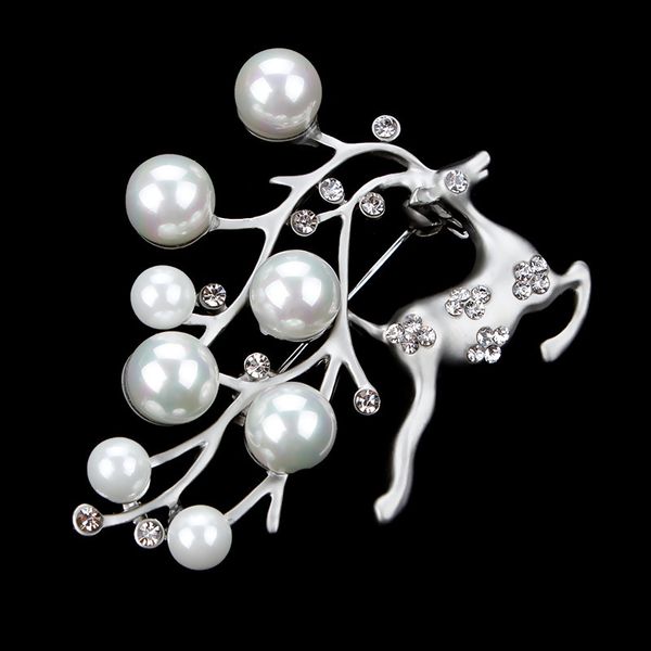 european and american original ornaments pearl brooch women's decoration reindeer corsage pendant brooch wholesale ing, Red;brown
european and american original ornaments pearl brooch women's decoration reindeer corsage pendant brooch wholesale ing, Red;brown