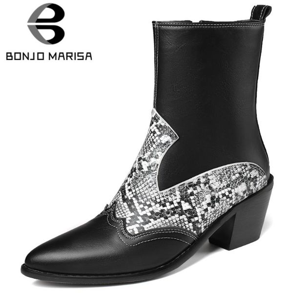 boots bonjomarisa arrival fashion patchwork cool pointed toe snake print ankle women 2021 high heels shoes, Black
boots bonjomarisa arrival fashion patchwork cool pointed toe snake print ankle women 2021 high heels shoes, Black